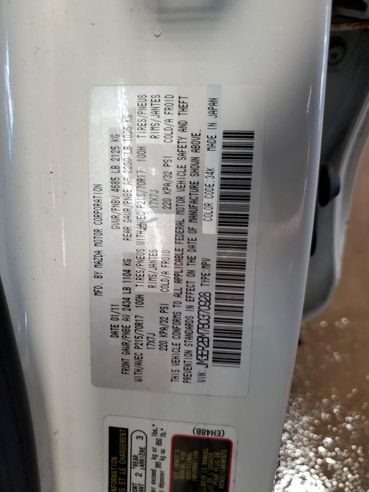 2011 Mazda Cx-7 VIN: JM3ER2BM7B0370928 Lot: 42502965