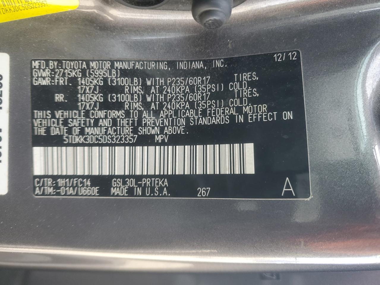2013 Toyota Sienna - Image 13