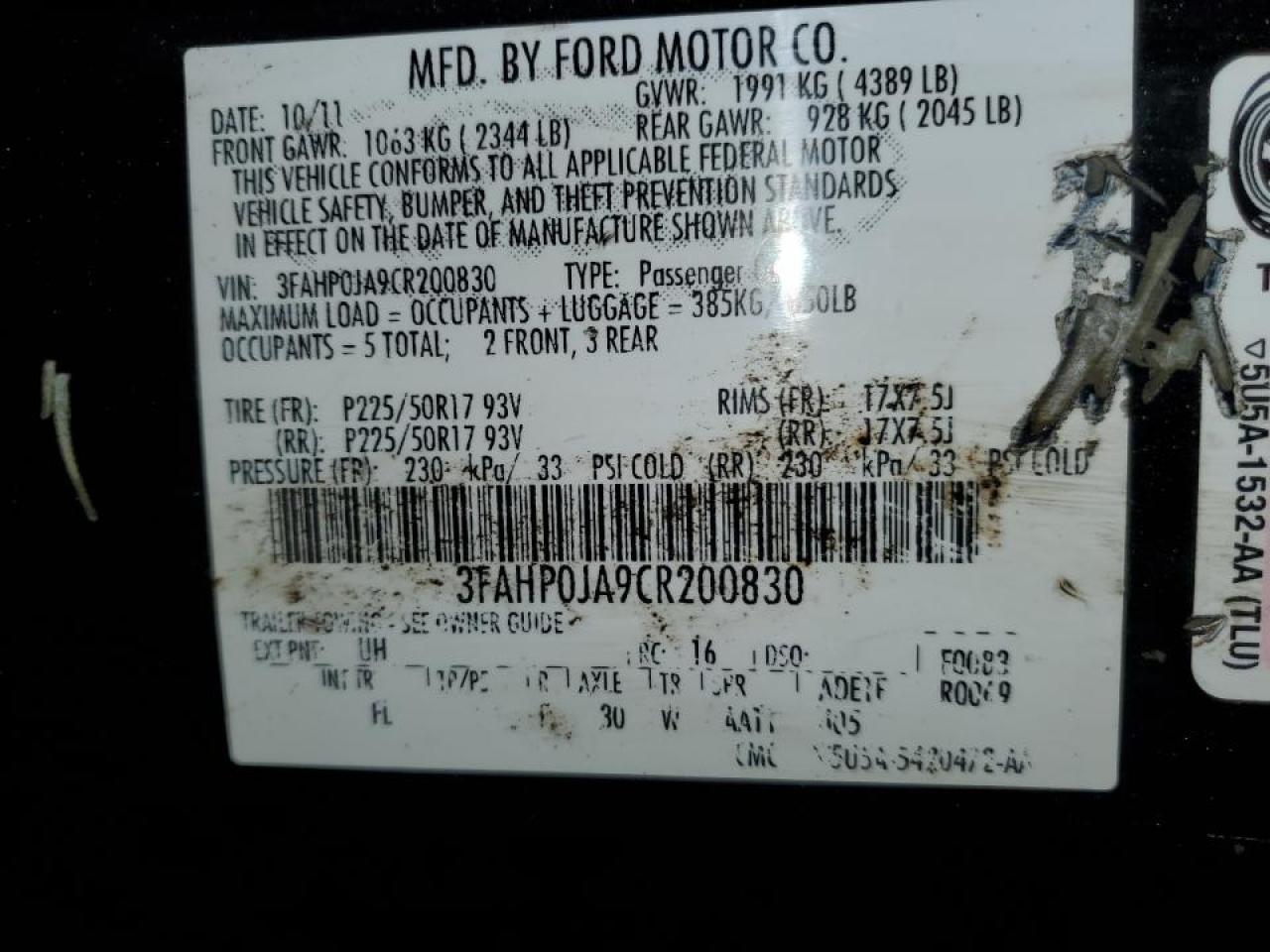 2012 Ford Fusion - Image 12