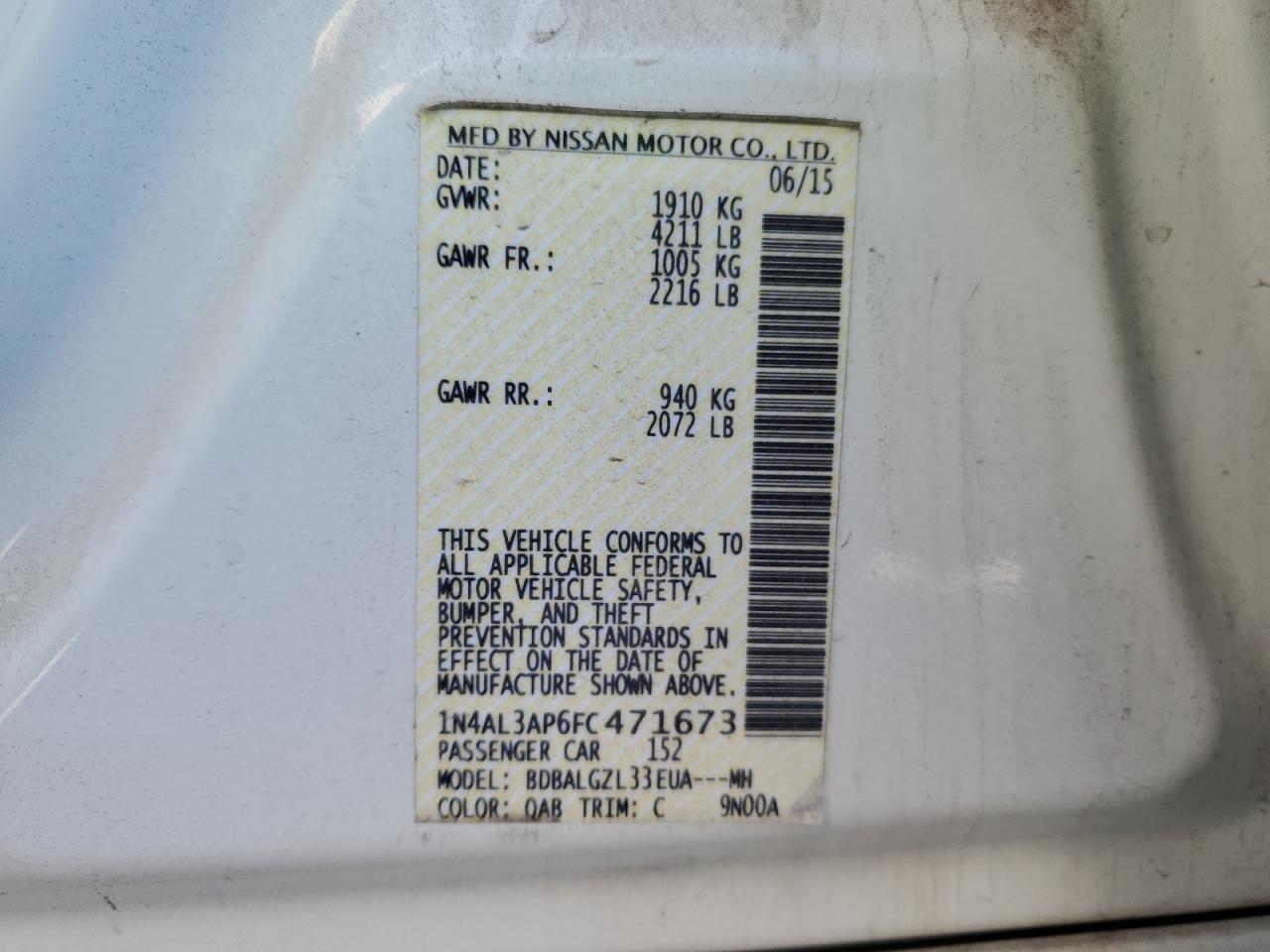 2015 Nissan Altima - Image 12