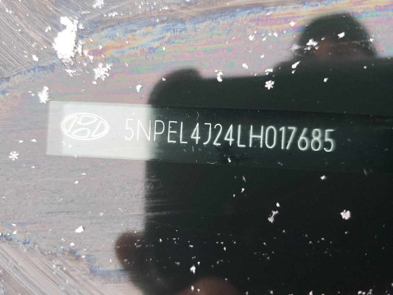 2020 Hyundai Sonata Sel VIN: 5NPEL4J24LH017685 Lot: 41386615