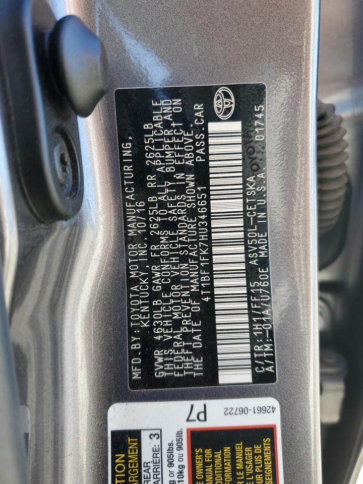 2017 Toyota Camry - Image 12