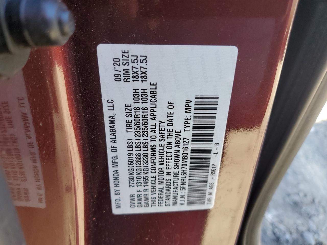 2021 Honda Odyssey - Image 14