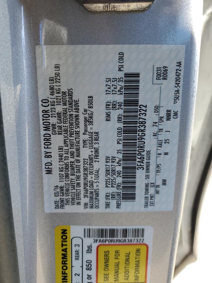 2016 Ford Fusion - Image 12