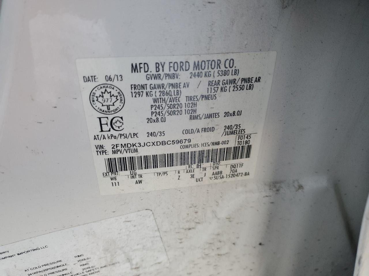 2013 Ford Edge - Image 14