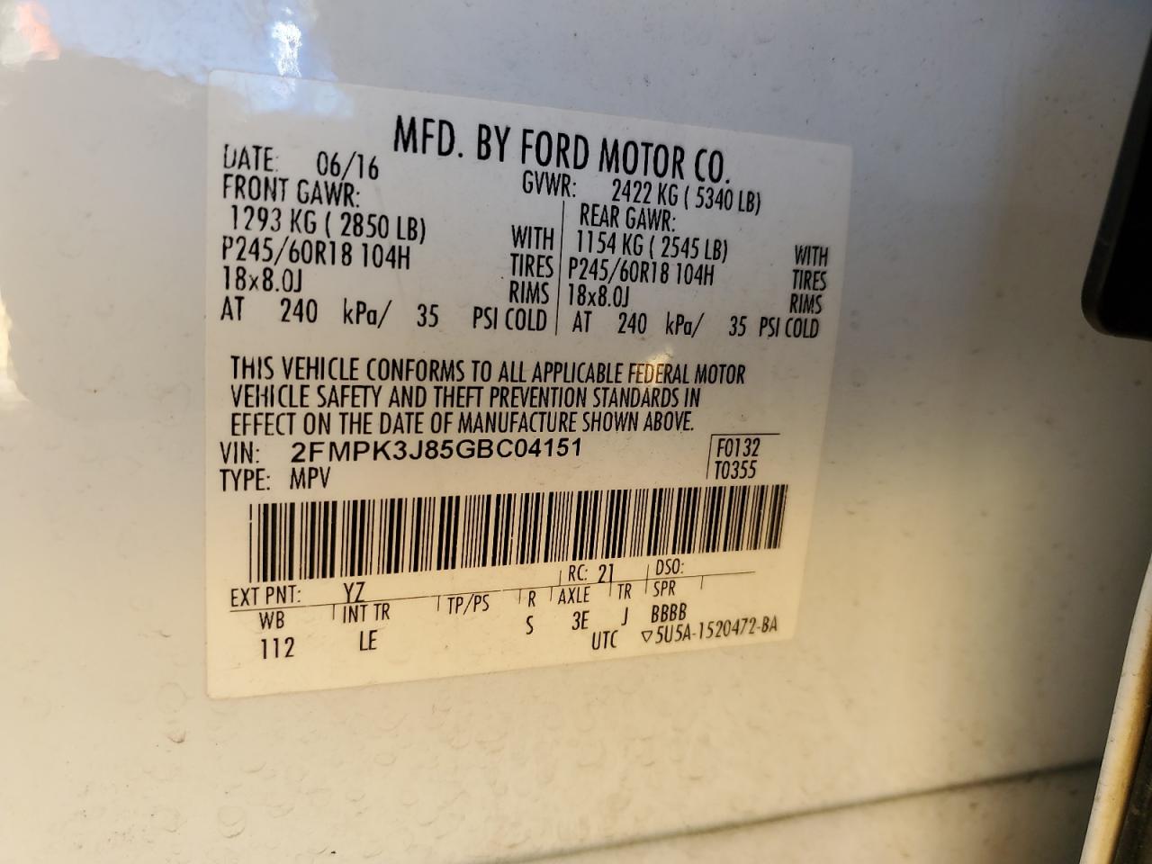 2016 Ford Edge - Image 12