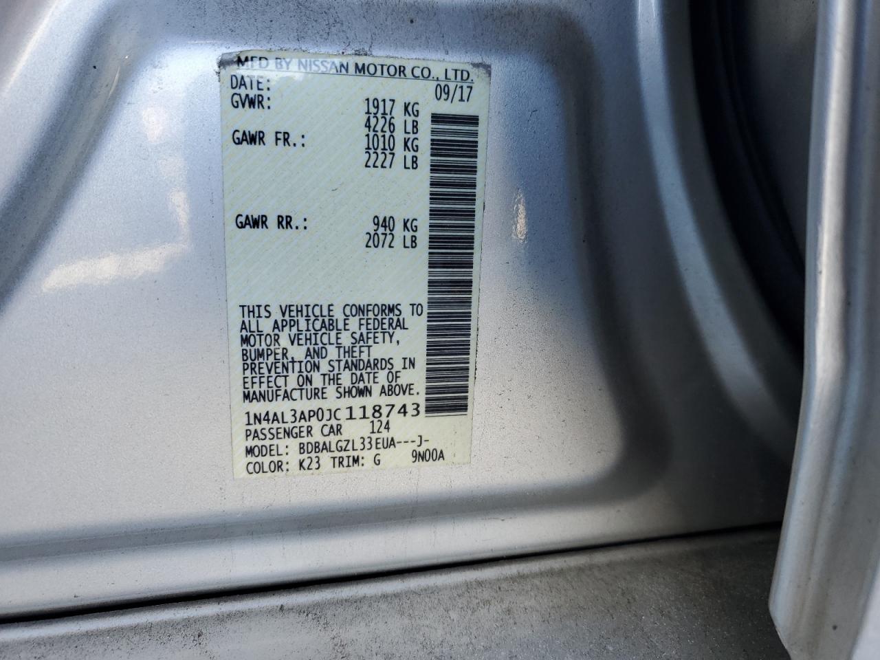 2018 Nissan Altima - Image 12