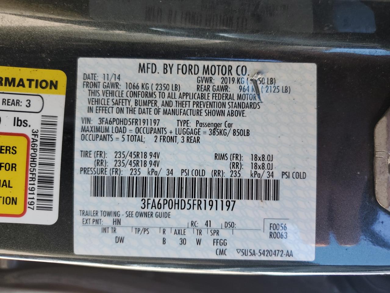 2015 Ford Fusion - Image 12