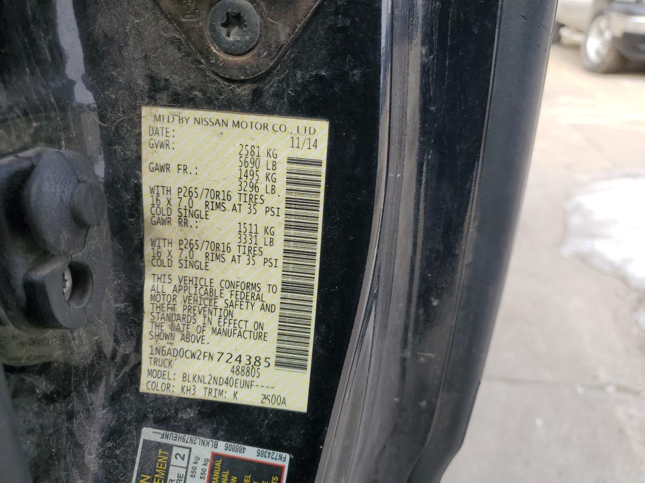 2015 Nissan Navara (Frontier) - Image 12