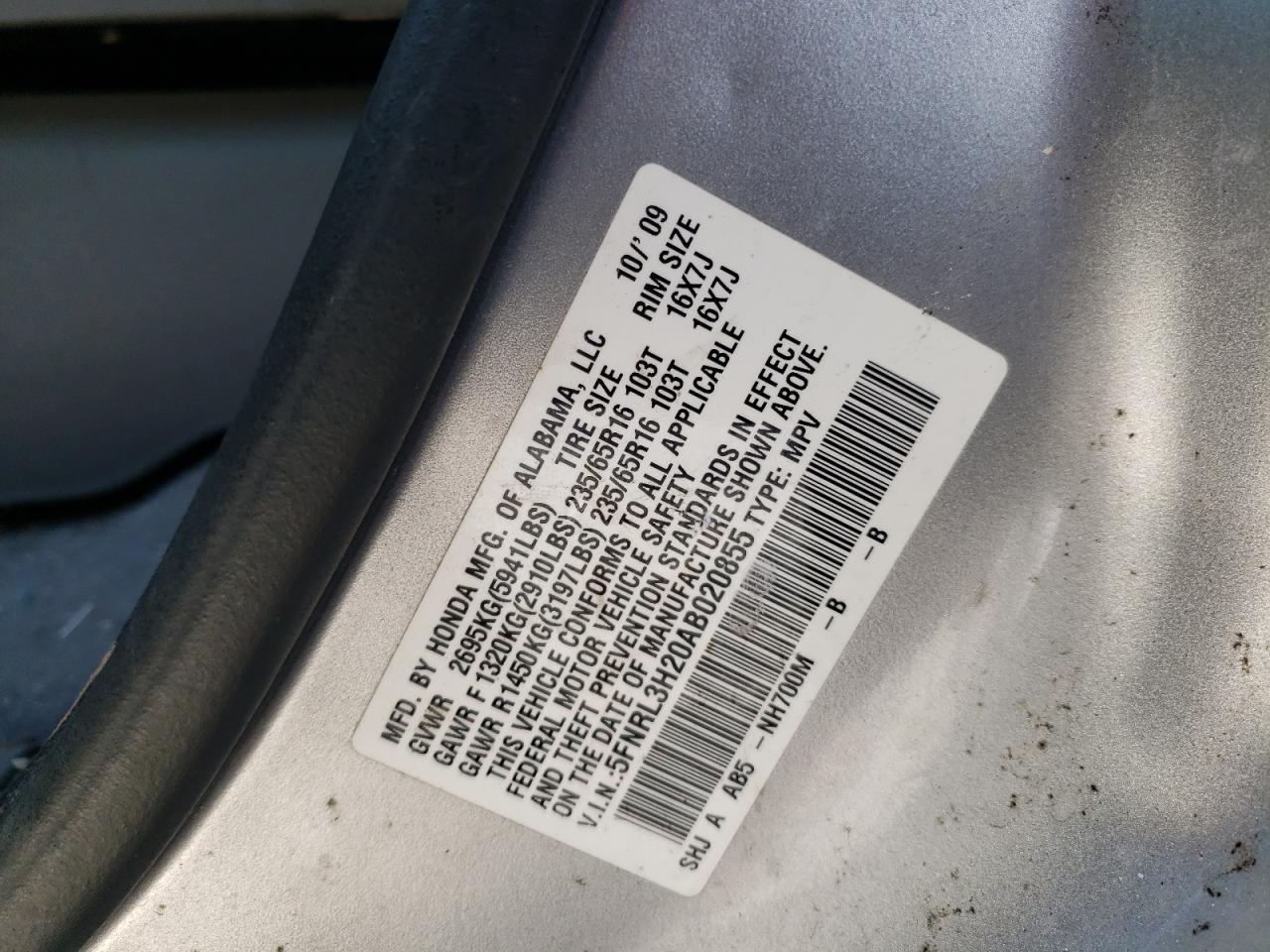 2010 Honda Odyssey - Image 13