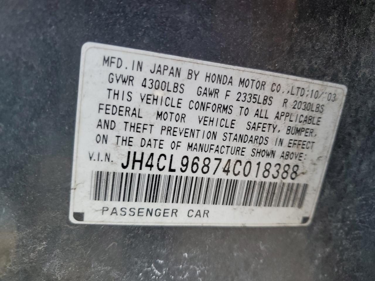 2004 Acura TSX - Image 14
