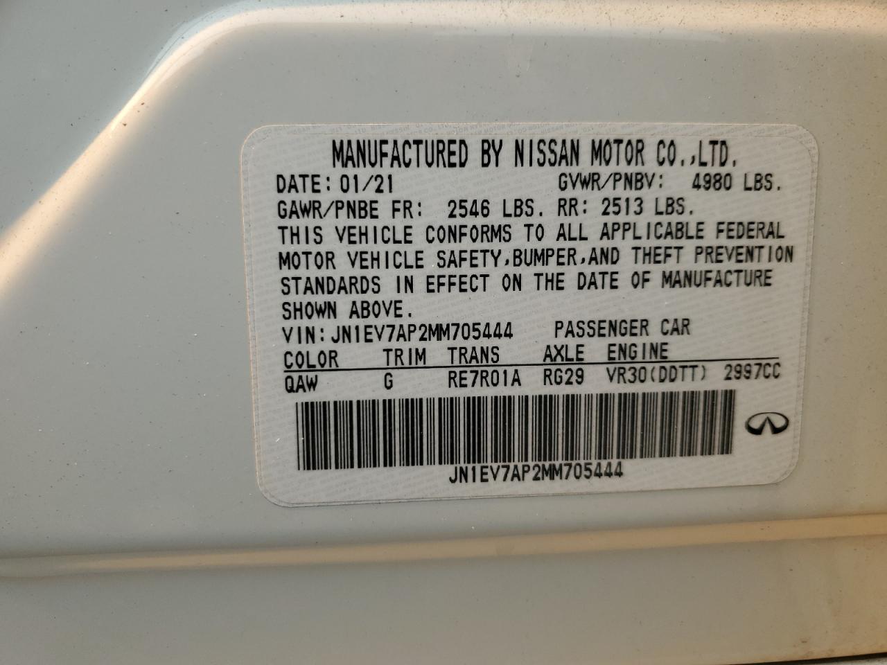 2021 Infiniti Q50 - Image 12