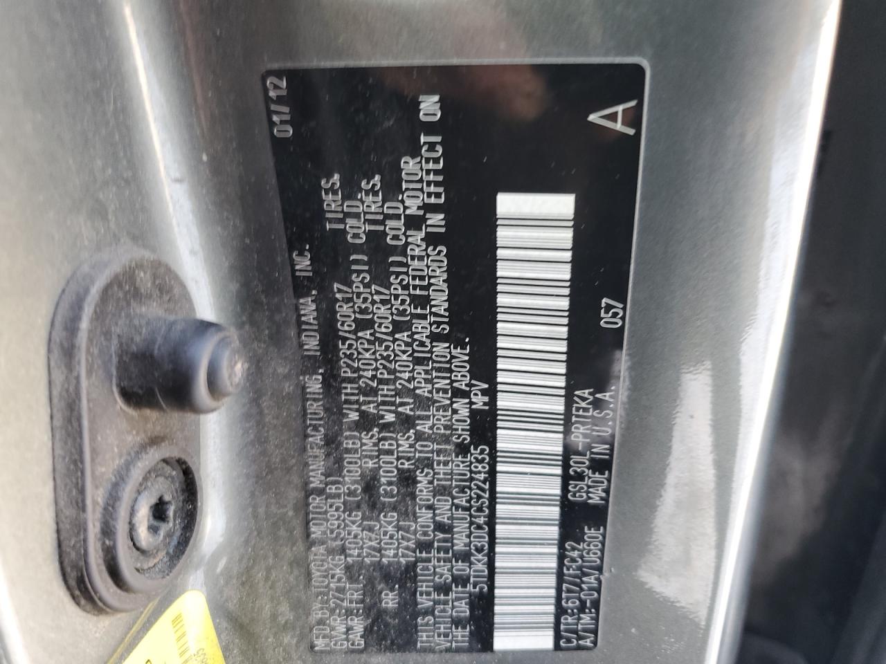 2012 Toyota Sienna - Image 13
