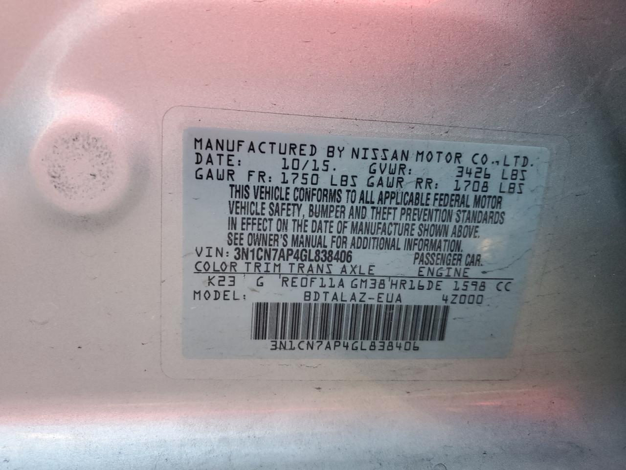 2016 Nissan Versa - Image 13