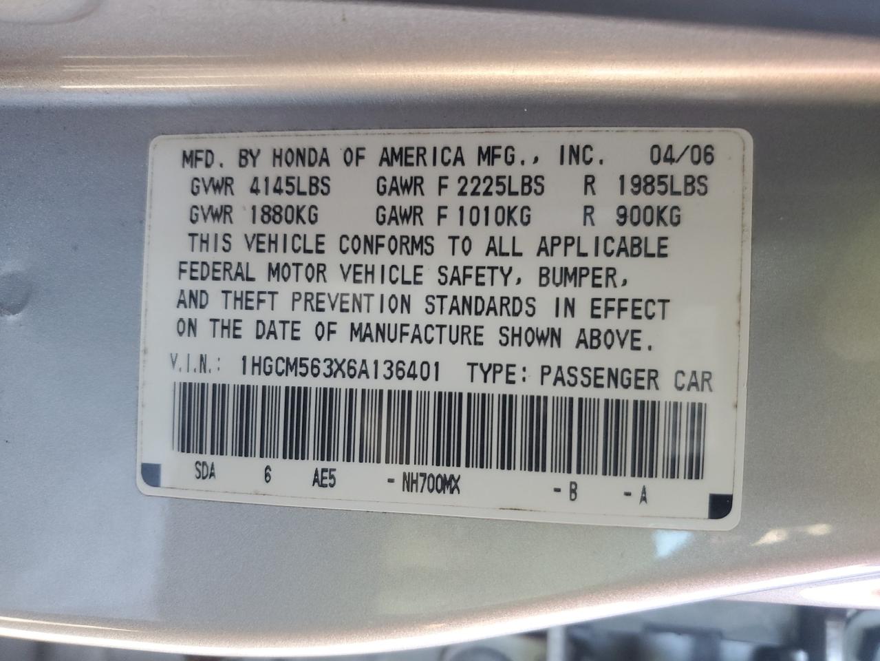 2006 Honda Accord - Image 12