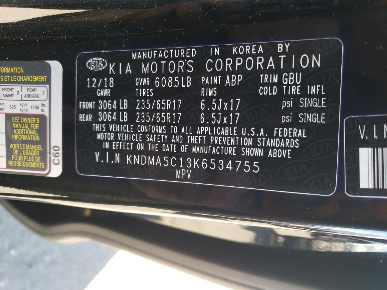 2019 Kia Sedona - Image 13