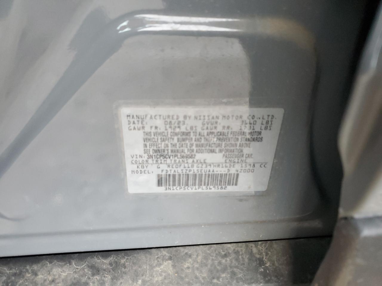 3N1CP5CV1PL569582 NISSAN KICKS 2023
