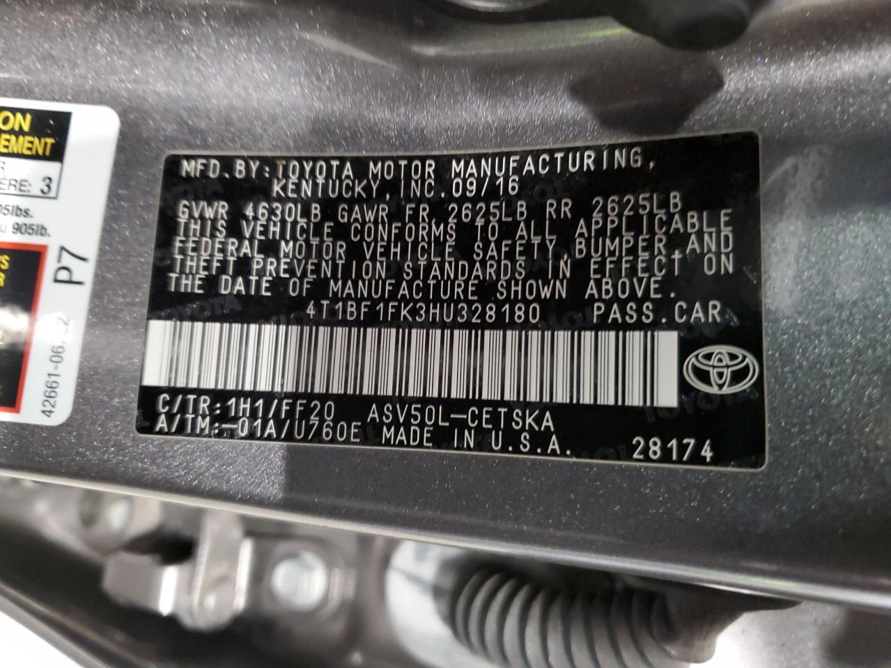 2017 Toyota Camry - Image 12