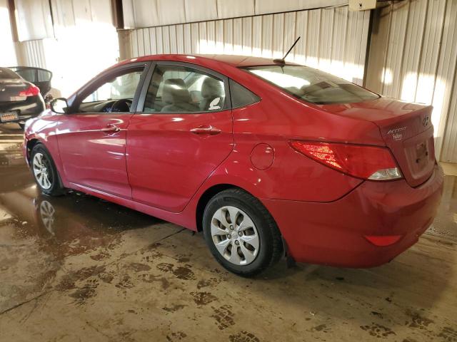  HYUNDAI ACCENT 2016 Червоний