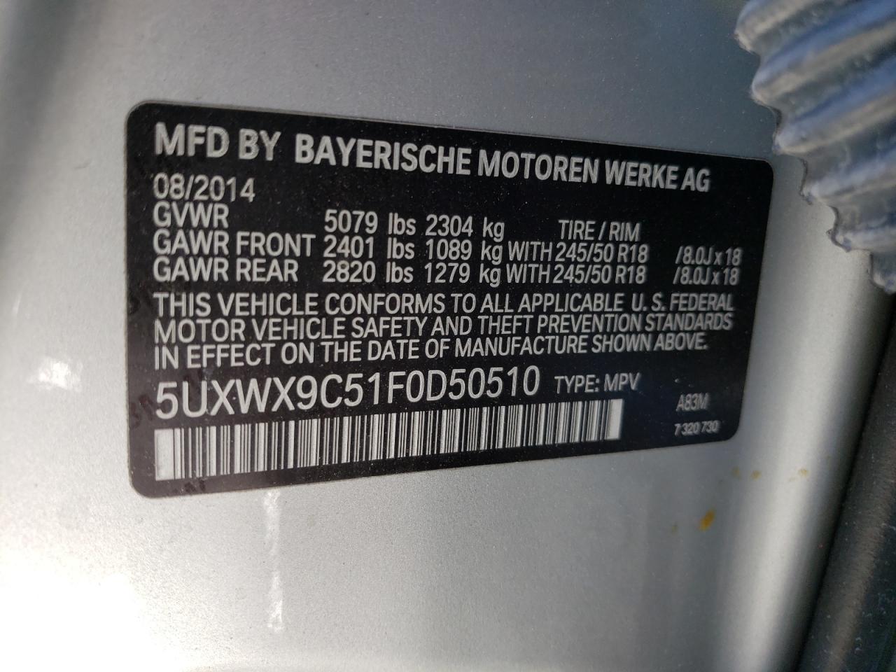2015 BMW X3 - Image 13