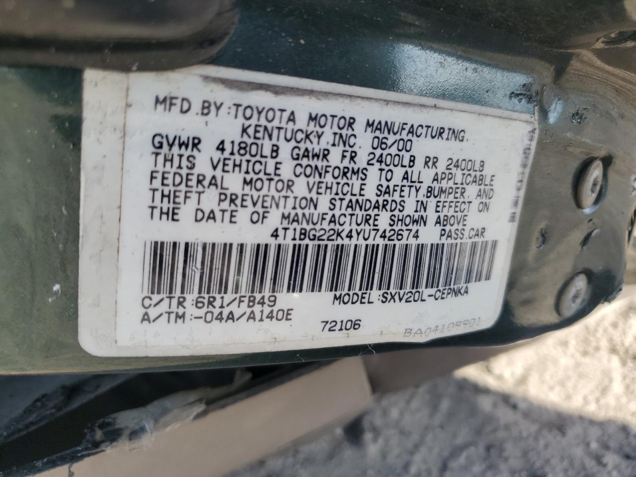 2000 Toyota Camry - Image 13