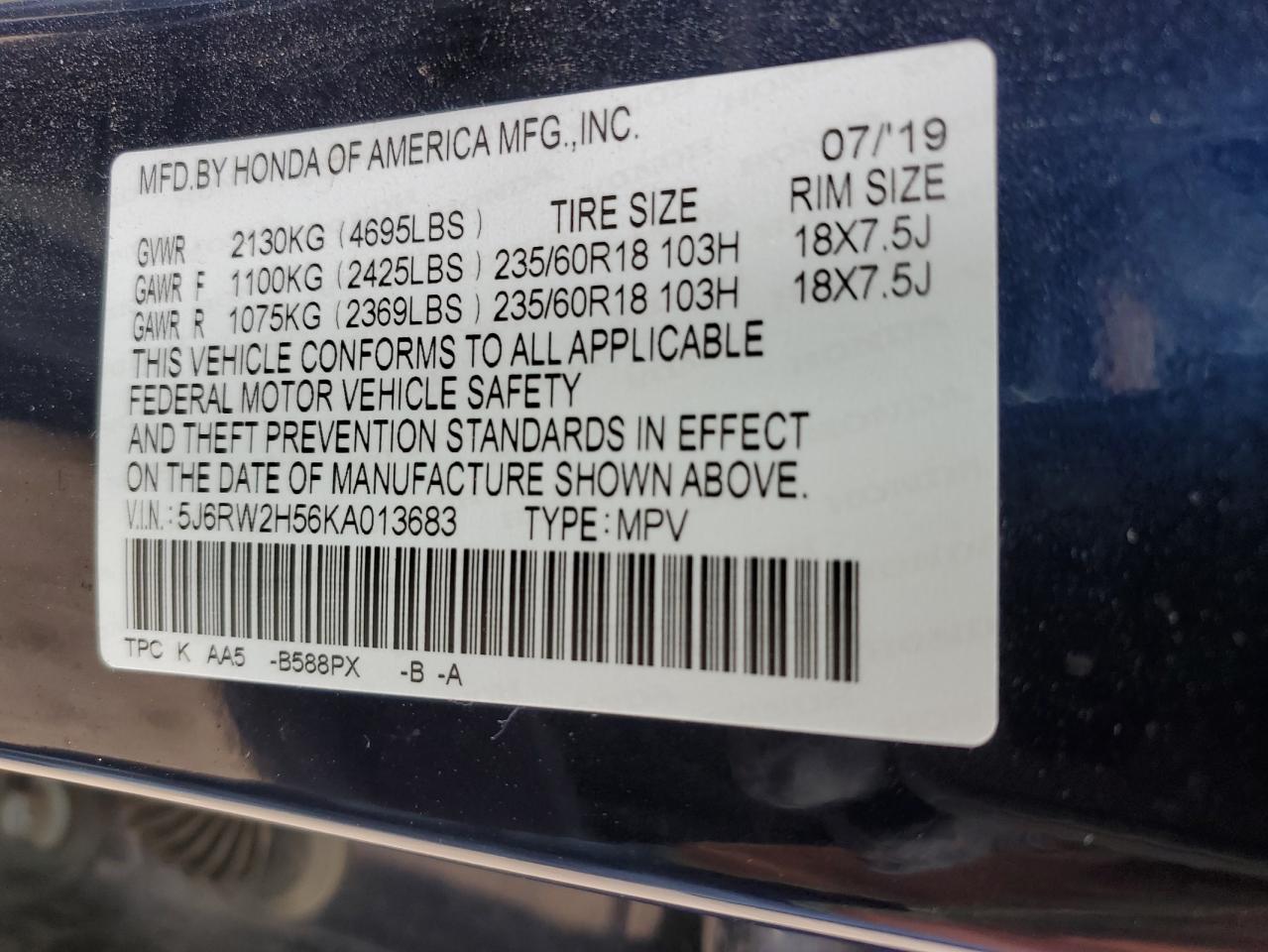 2019 Honda CR-V - Image 13