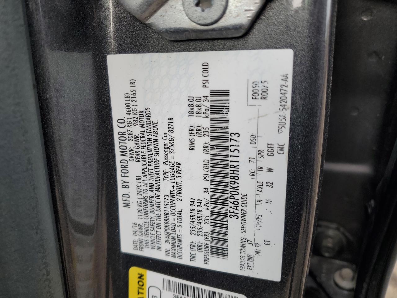 2017 Ford Fusion - Image 12