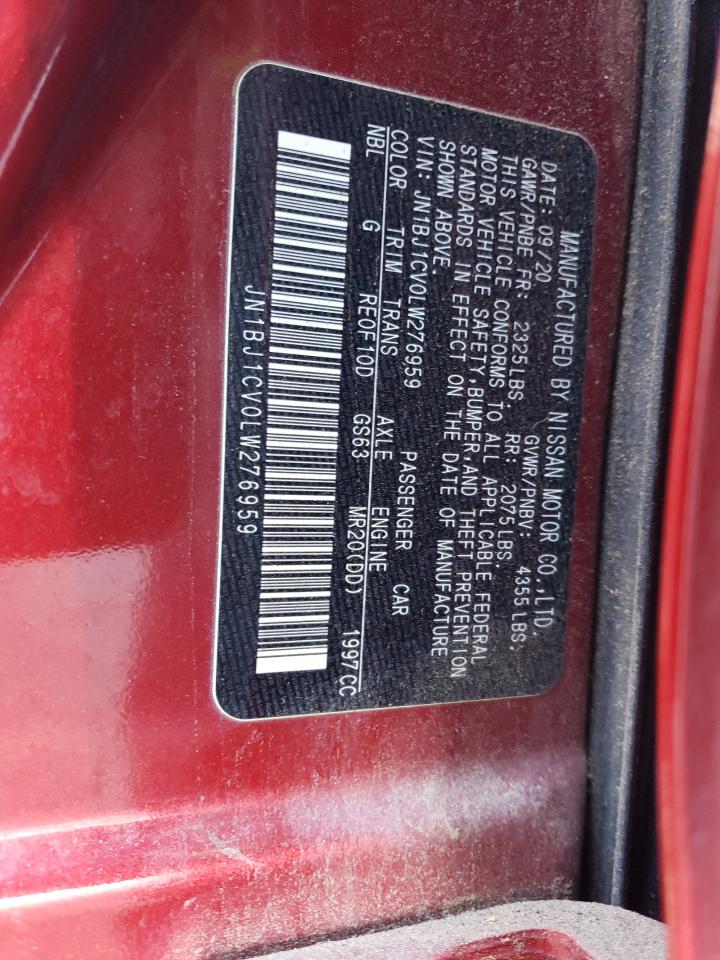 JN1BJ1CV0LW276959 NISSAN ROGUE 2020