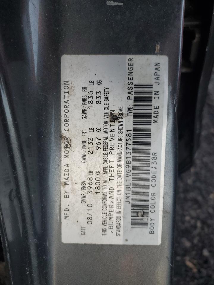 2011 Mazda 3 I VIN: JM1BL1VG9B1377581 Lot: 42409575