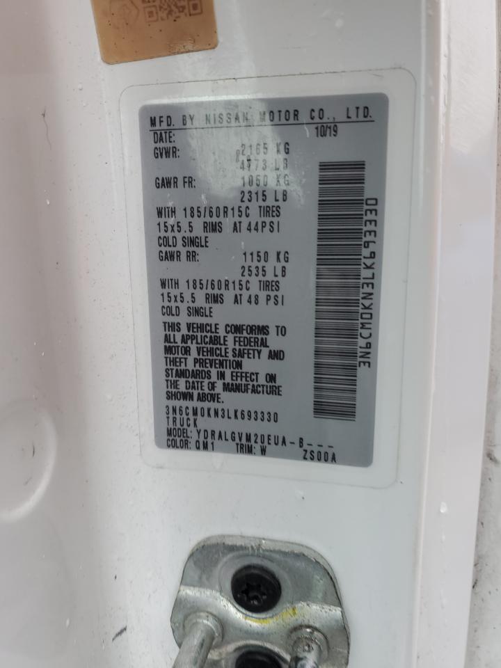 3N6CM0KN3LK693330 NISSAN NV 2020
