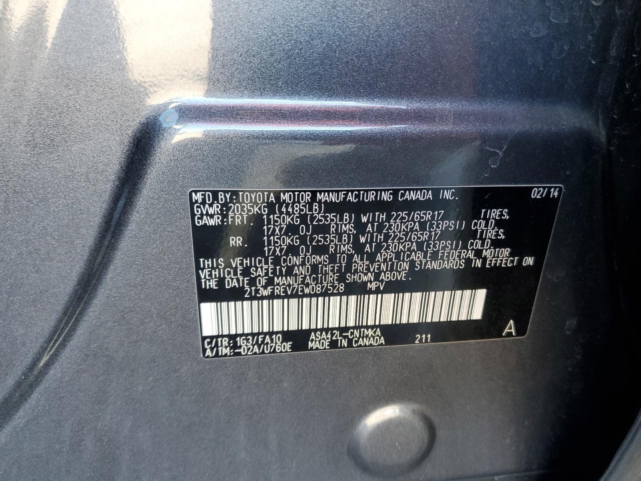 2014 Toyota RAV 4 - Image 14