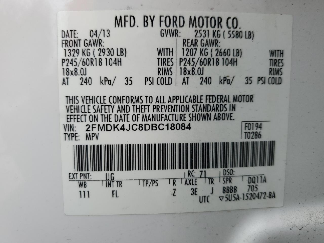 2013 Ford Edge - Image 15
