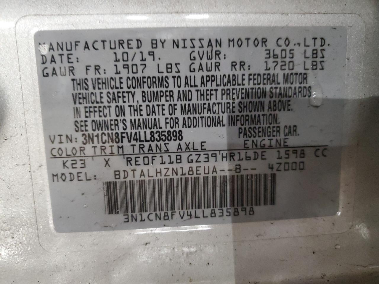 2020 Nissan Versa - Image 12