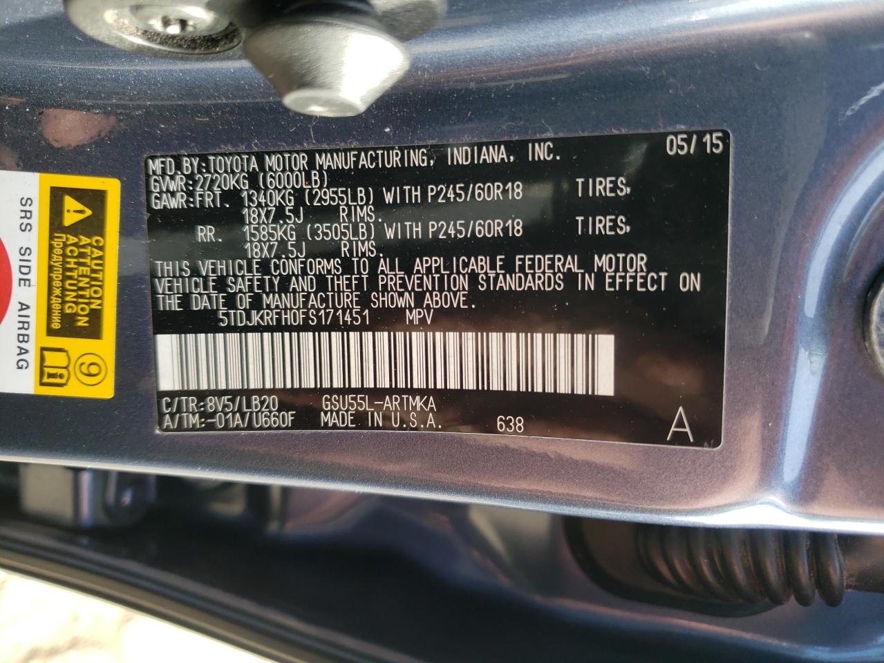 2015 Toyota Highlander - Image 14