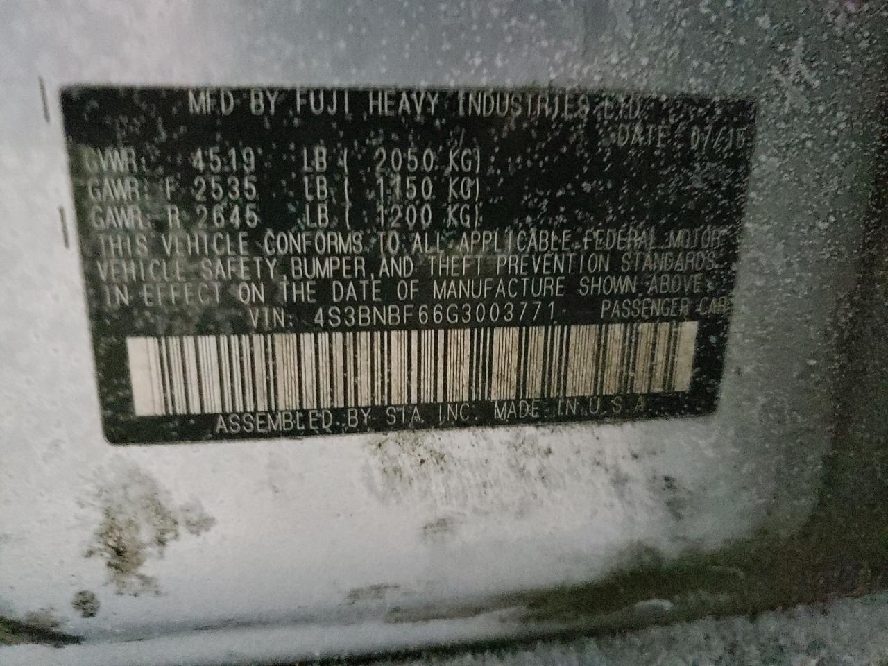 2016 Subaru Legacy - Image 12