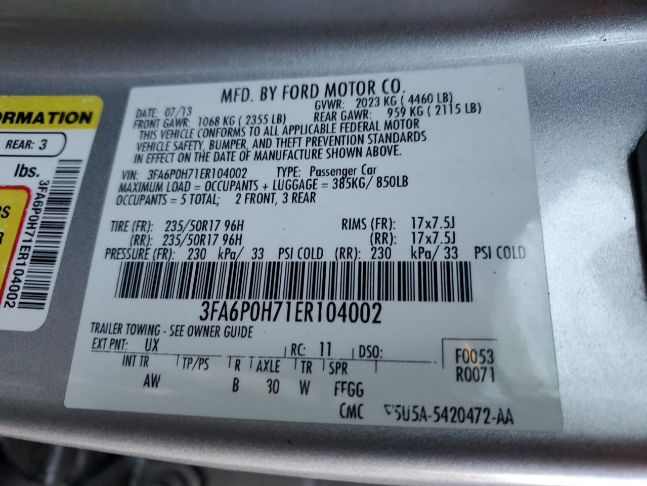 2014 Ford Fusion - Image 14