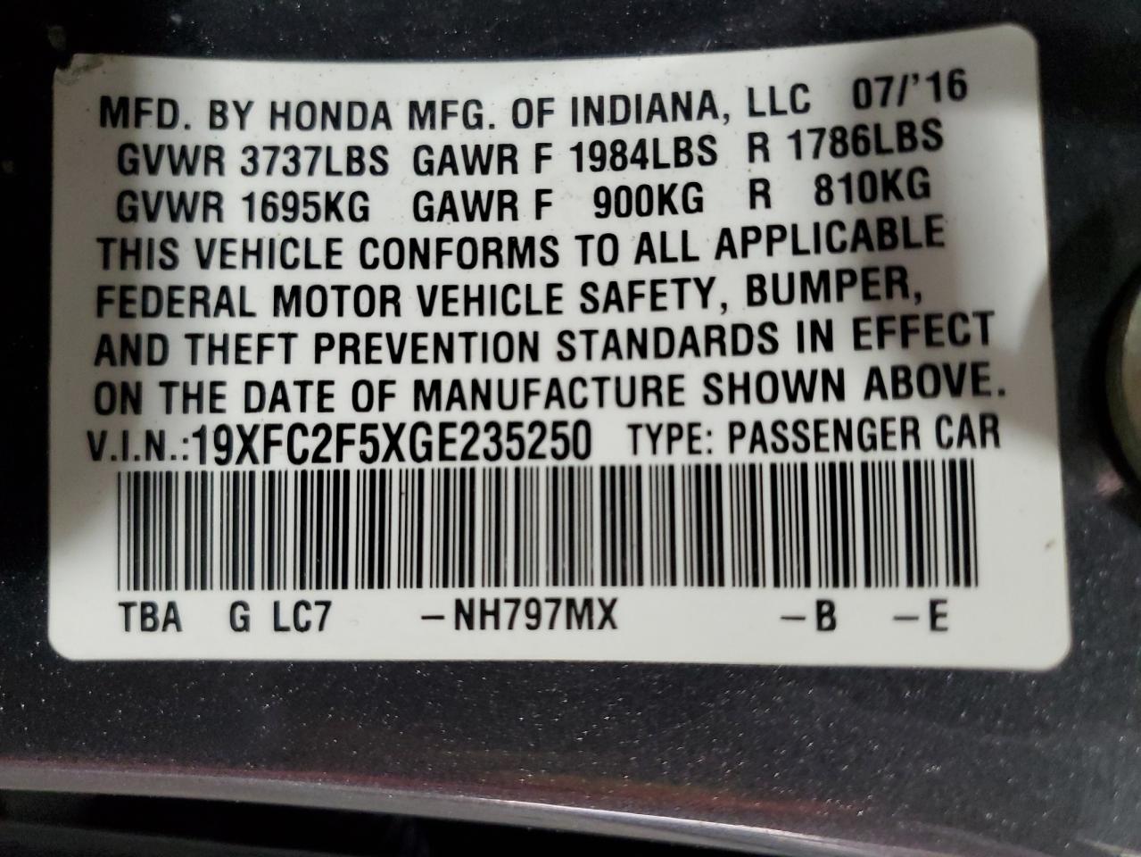 2016 Honda Civic - Image 12