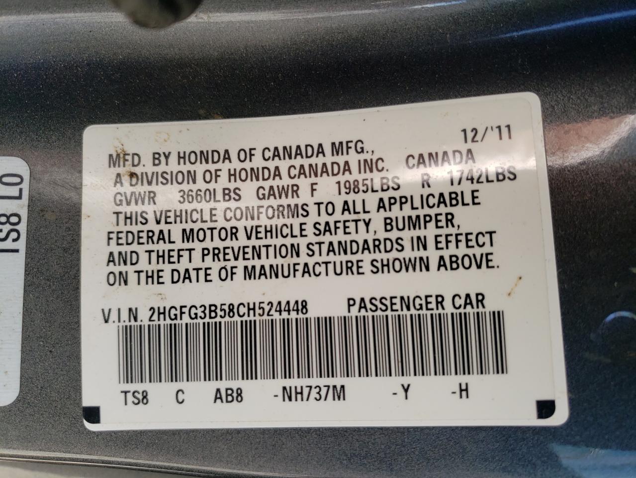 2012 Honda Civic - Image 13