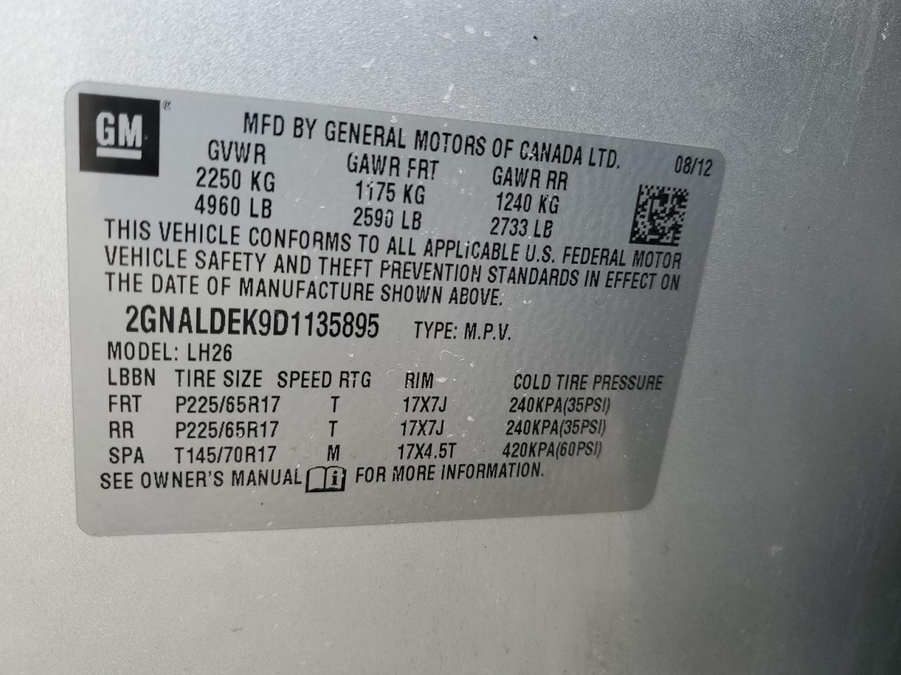 2013 Chevrolet Equinox - Image 12