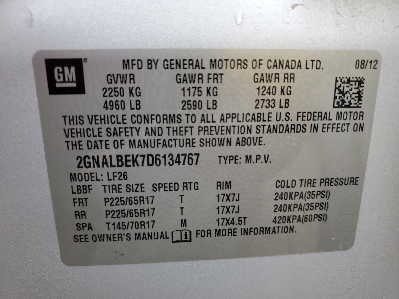 2013 Chevrolet Equinox - Image 15