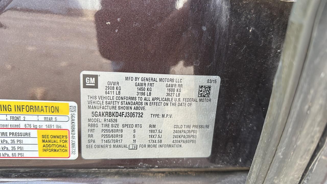 5GAKRBKD4FJ306732 2015 BUICK ENCLAVE - Image 10