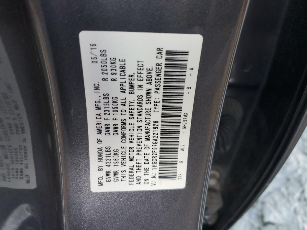 2016 Honda Accord - Image 12