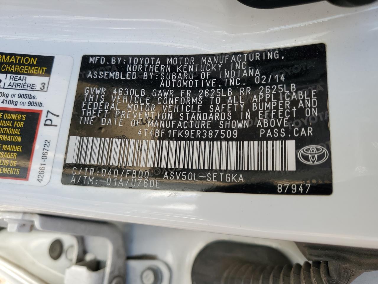 2014 Toyota Camry - Image 13