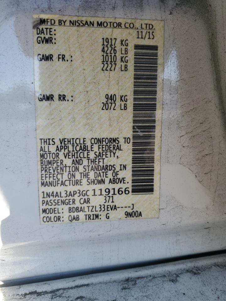 1N4AL3AP3GC119166 NISSAN ALTIMA 2016