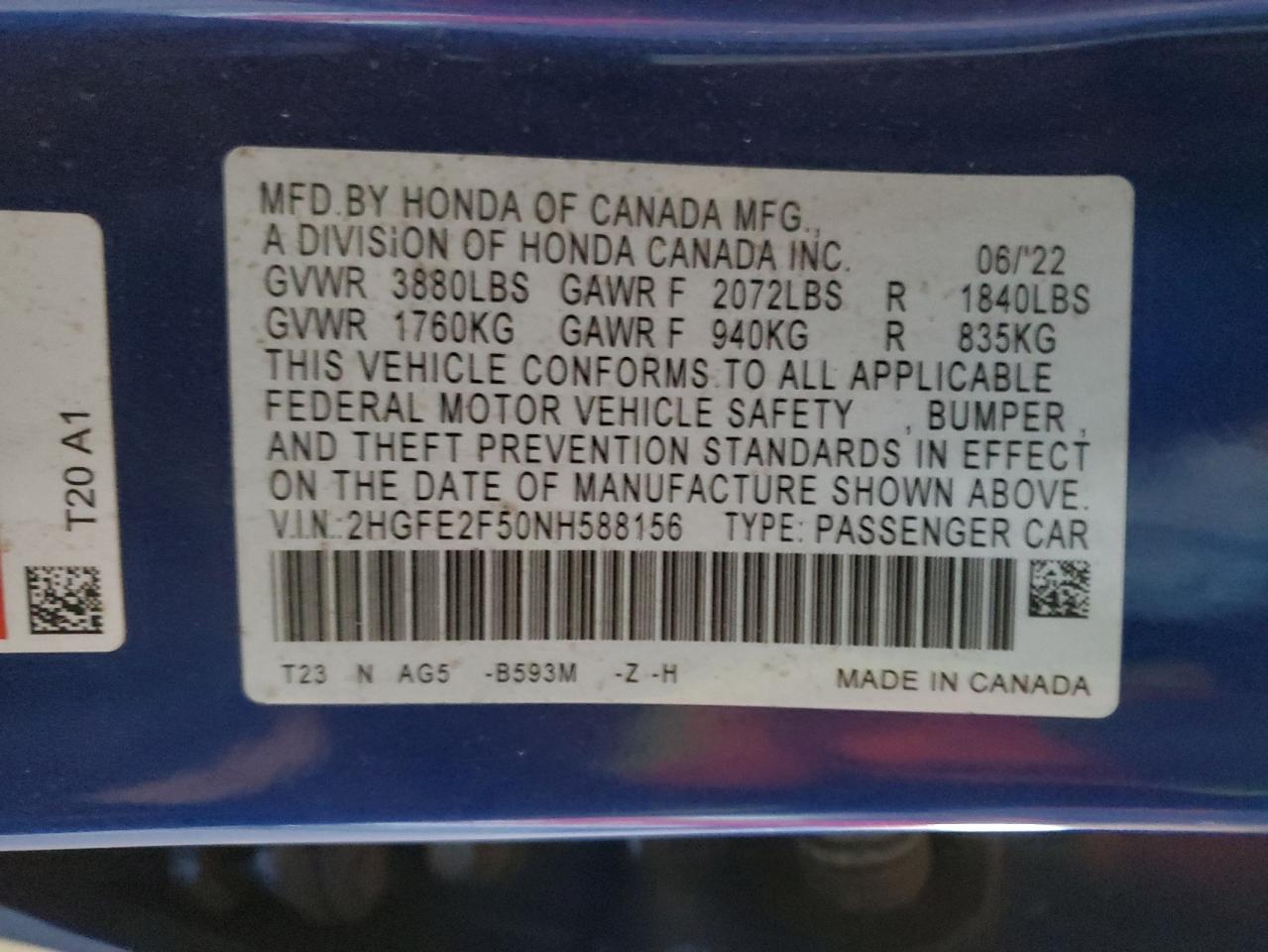2022 Honda Civic - Image 14