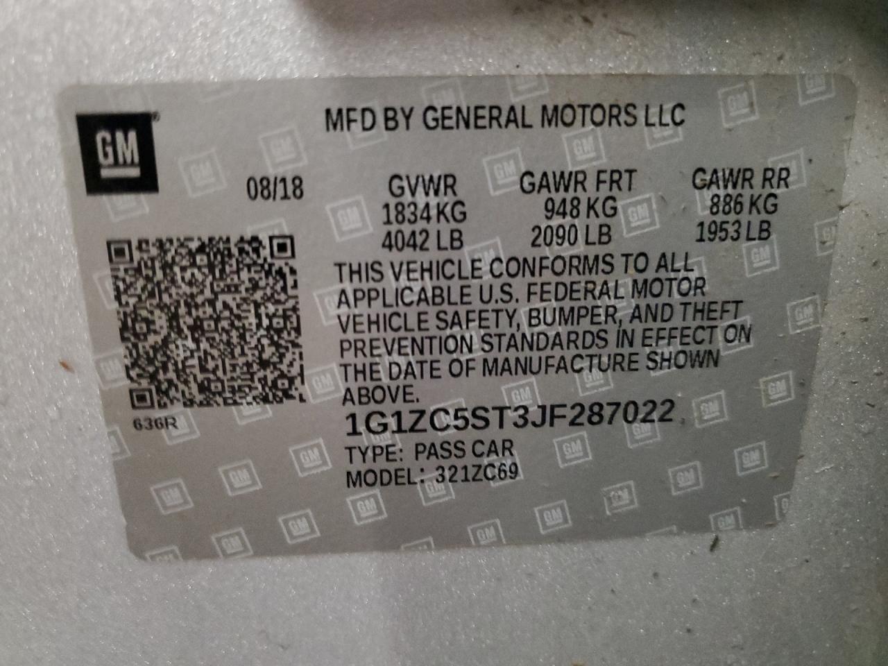 2018 Chevrolet Malibu - Image 12