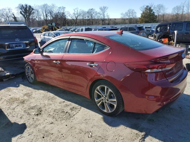 Sedans HYUNDAI ELANTRA 2017 Red