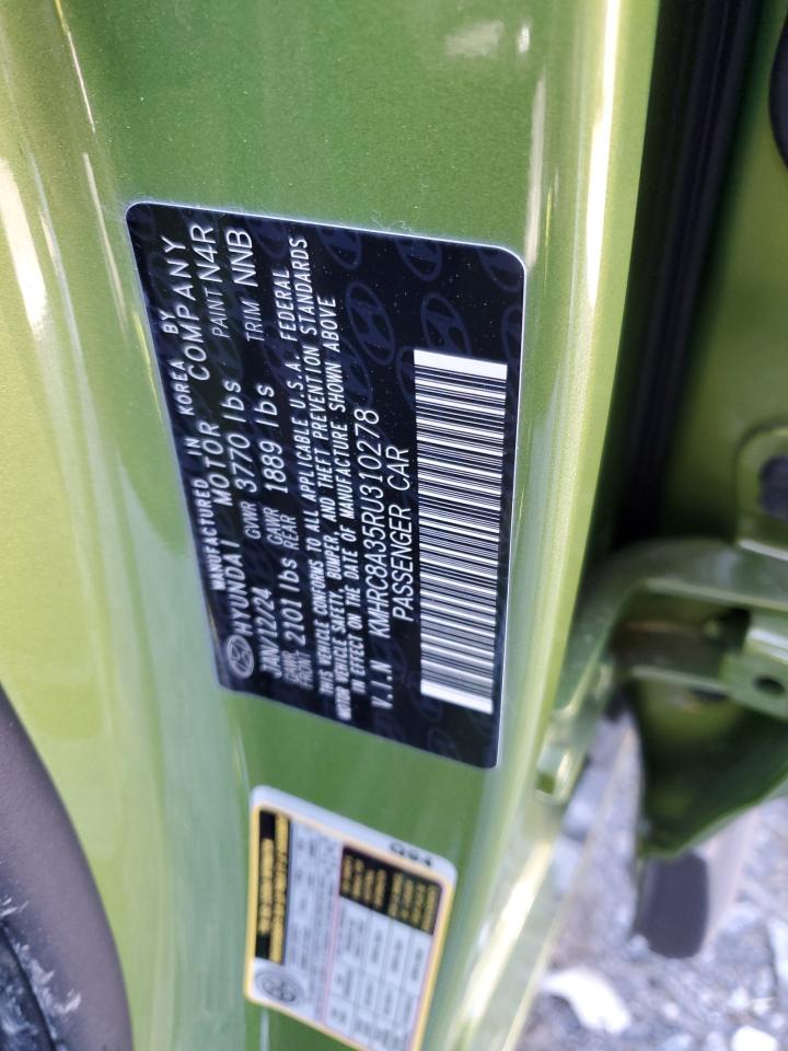 2024 Hyundai Venue Sel VIN: KMHRC8A35RU310278 Lot: 87912835