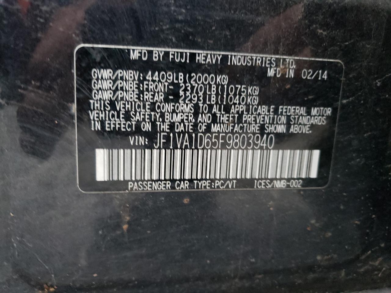 2015 Subaru WRX - Image 13