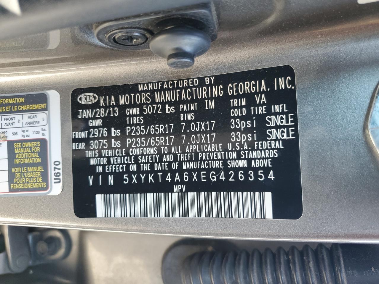 2014 Kia Sorento - Image 13